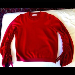 Milly Cable Crossed Wide Sleeve Sweater. NWOT